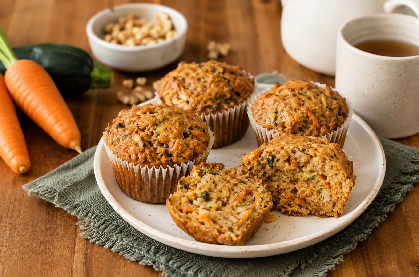 Carrot & Zucchini Muffins