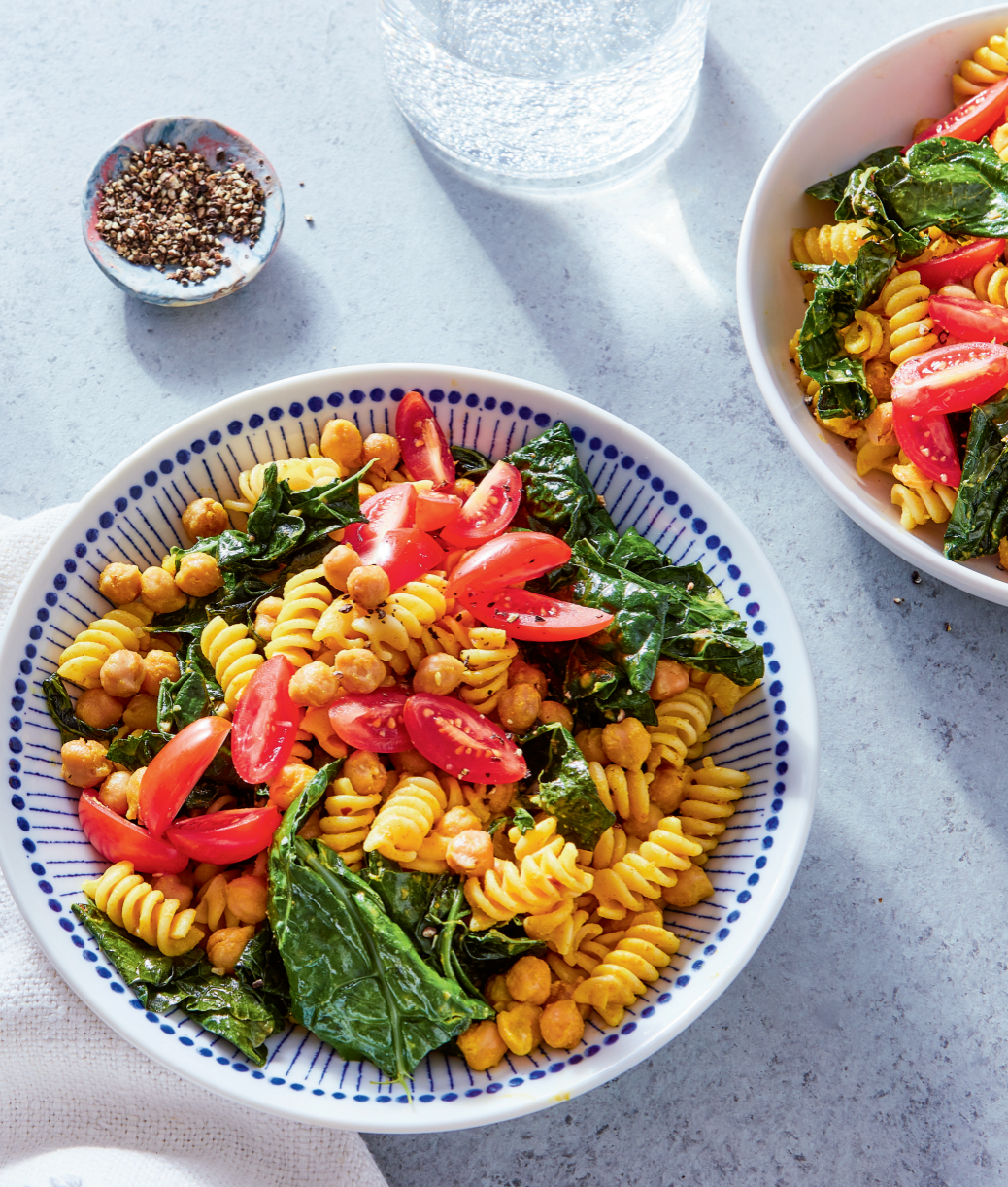 Turmeric-Tahini Pasta Salad