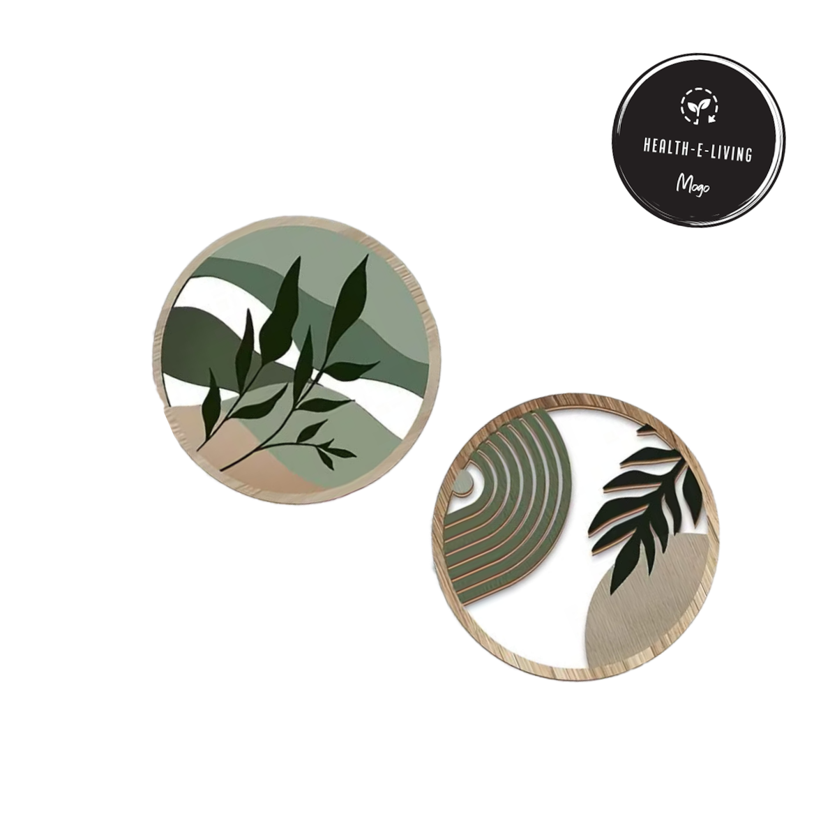 8pcs Bohemian Wood Coasters