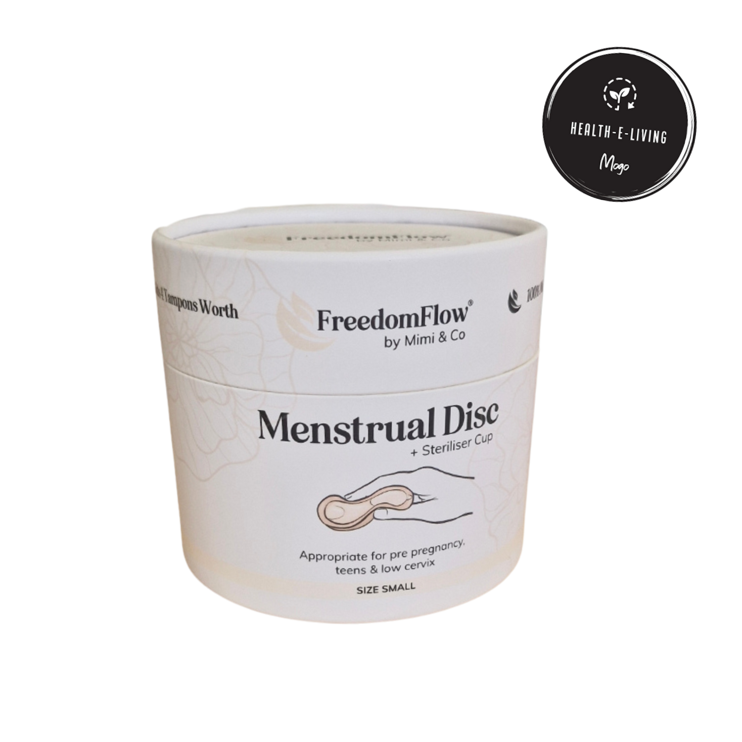 Reusable Menstrual Disc + Steriliser Cup by Mimi & Co