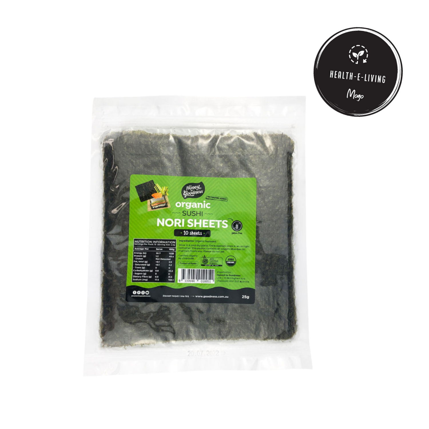 Nori Seaweed Sheets - Organic