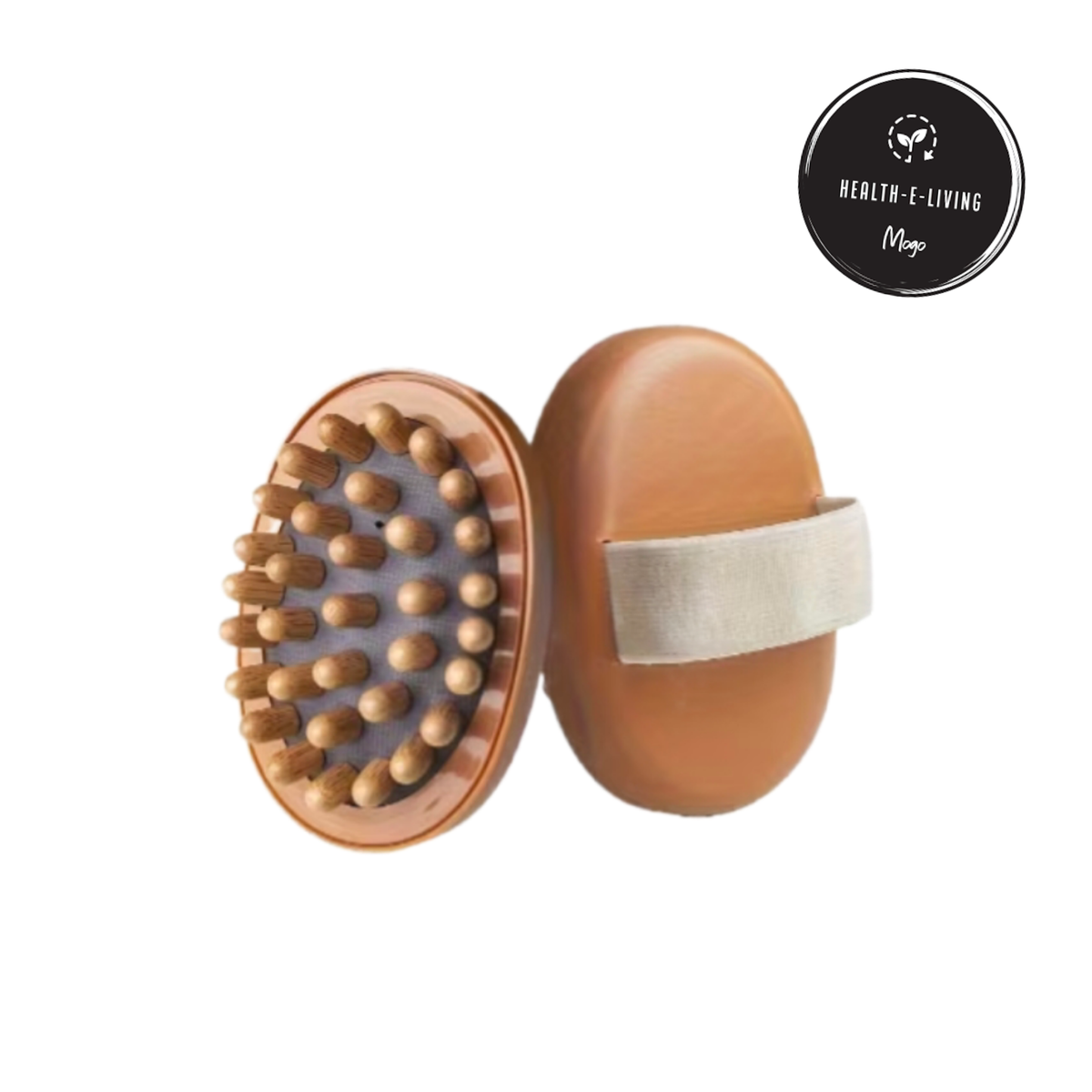 Massage Brush-Brown with beads