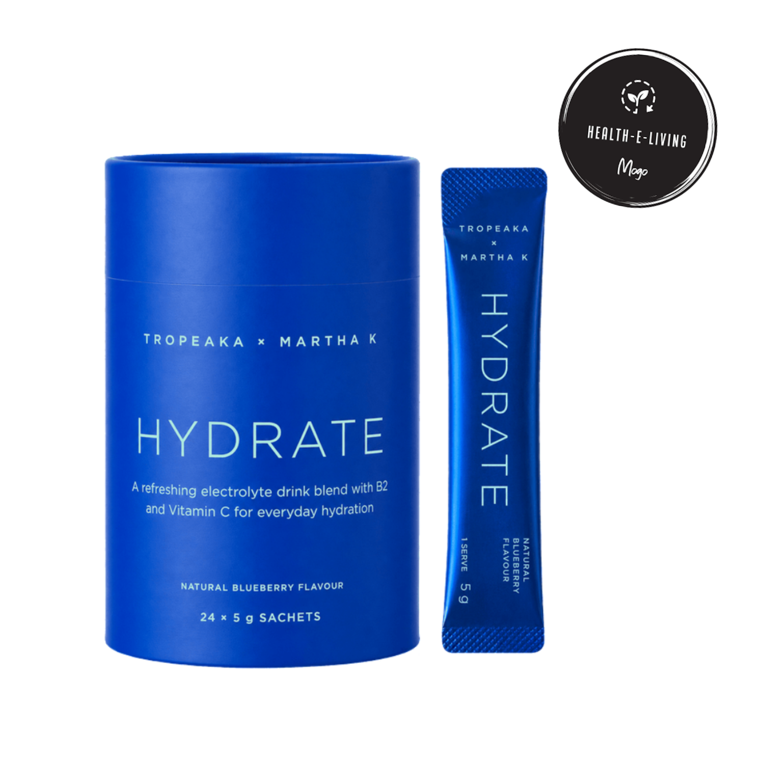 Hydrate Electrolyte Drink- Blueberry Flavour -24 Sachets