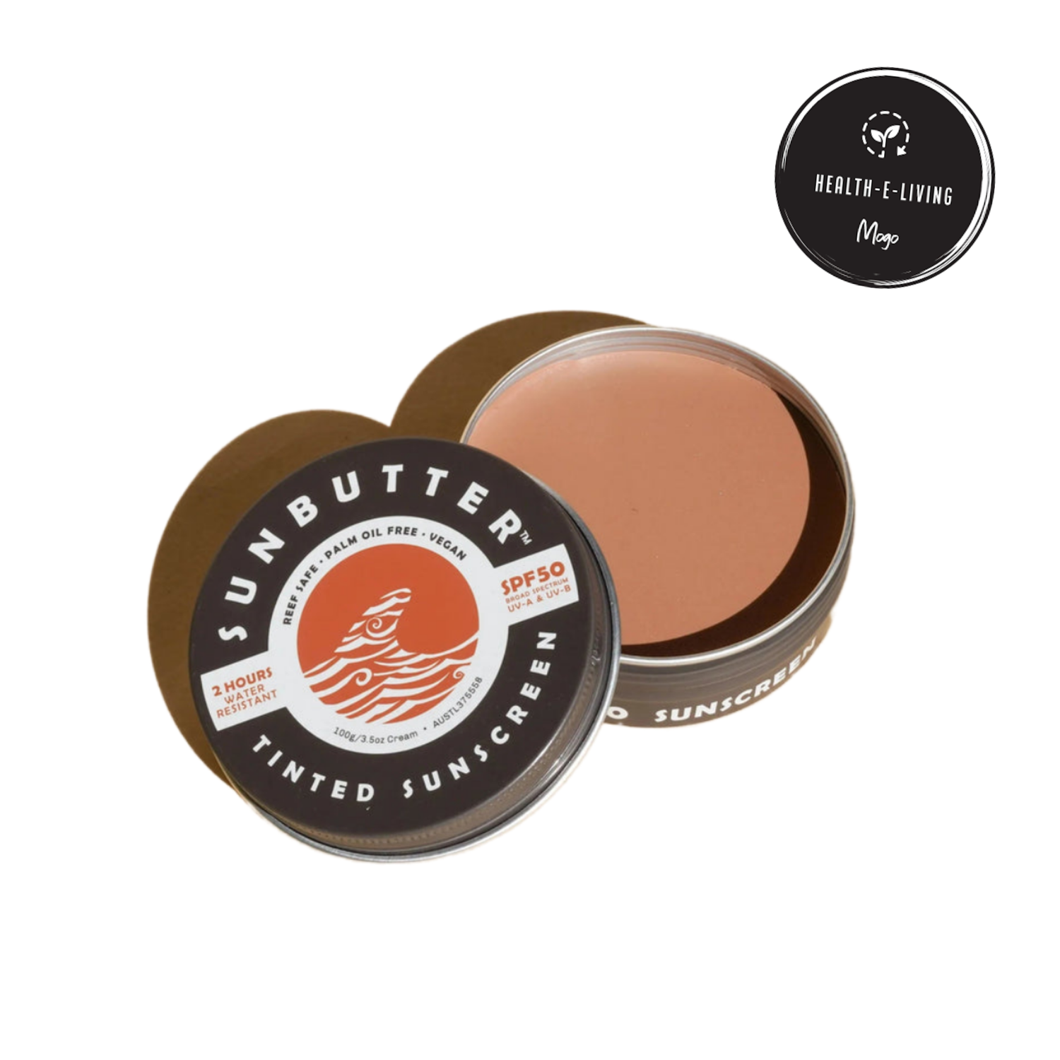 SunButter Tinted SPF50 Reef Safe Face Sunscreen 100g