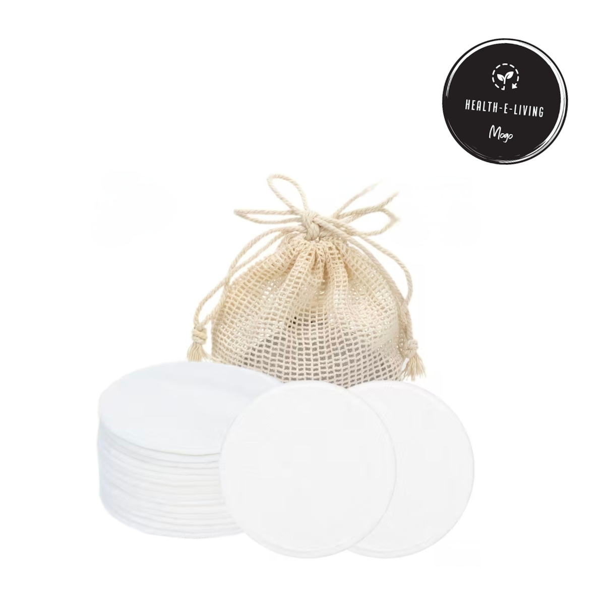 Make up Remover reusable pads/white 12 pack