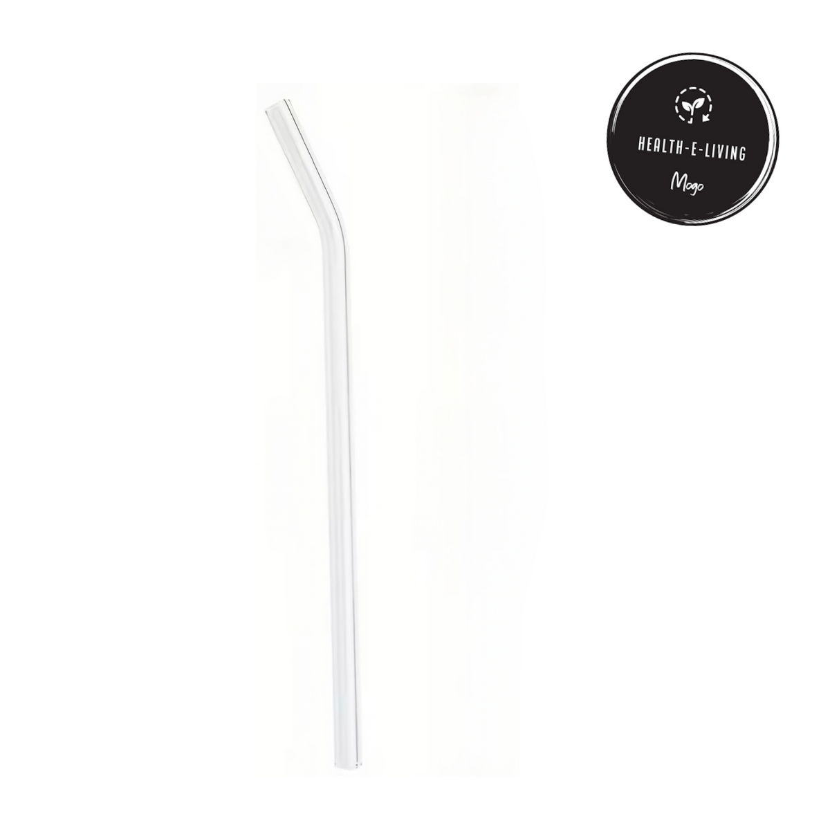 Straws glass-long curved