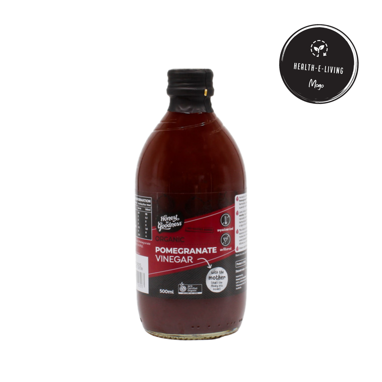 Pomegranate Vinegar - Organic 500ml